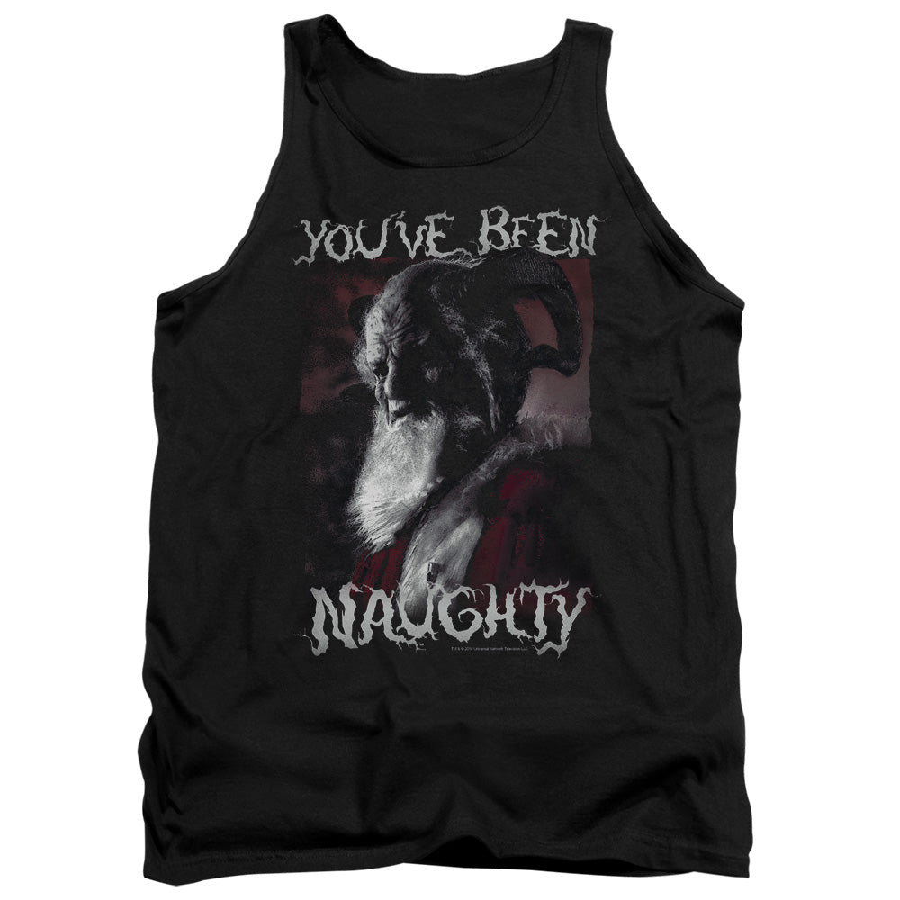 AN OFFCIALLY LICENSED GRIMM MERRY KRAMPUS ADULT UNISEX TANK TOP BLACK