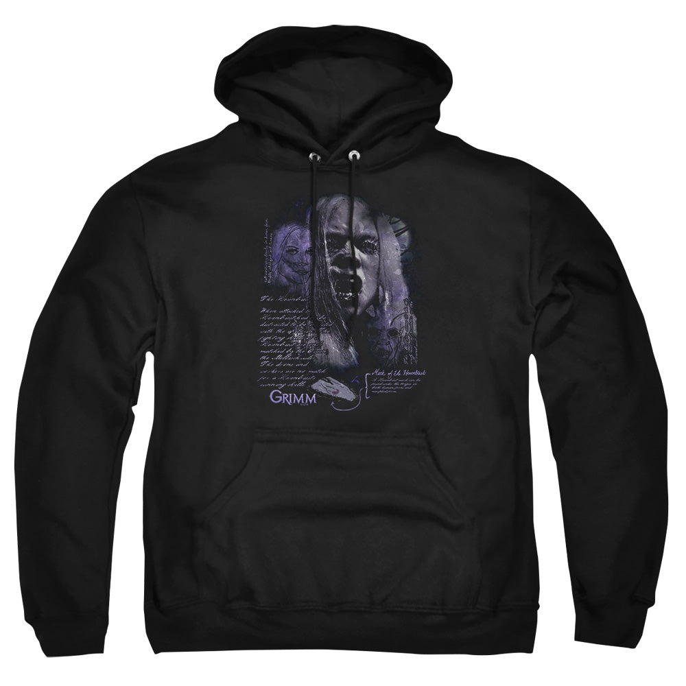 AN OFFCIALLY LICENSED GRIMM LADY HEXENBEAST ADULT UNISEX PULLOVER HOODIE BLACK
