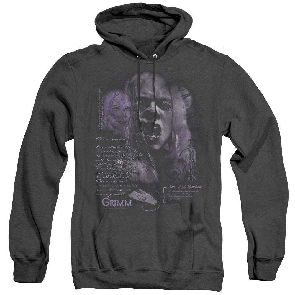 AN OFFCIALLY LICENSED GRIMM LADY HEXENBEAST ADULT UNISEX HEATHER PULLOVER HOODIE BLACK
