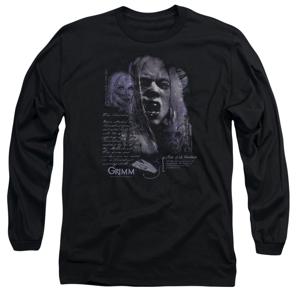 AN OFFCIALLY LICENSED GRIMM LADY HEXENBEAST MEN'S LONG SLEEVE T-SHIRT BLACK
