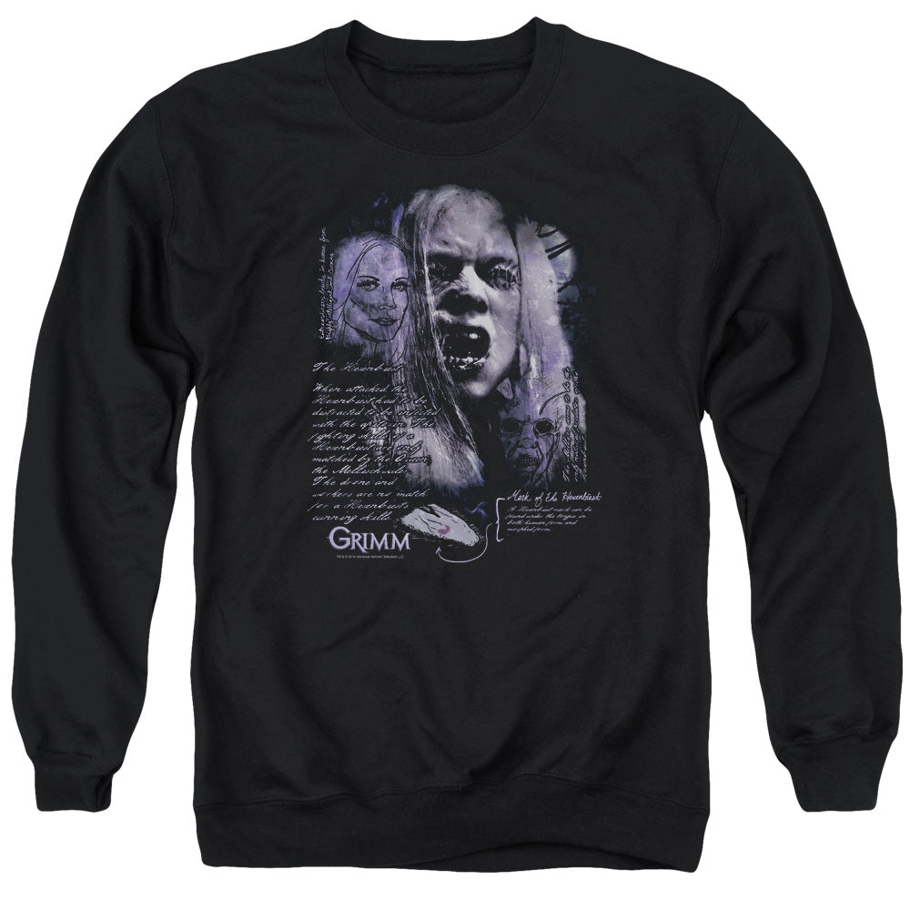 AN OFFCIALLY LICENSED GRIMM LADY HEXENBEAST ADULT UNISEX CREWNECK SWEATSHIRT BLACK