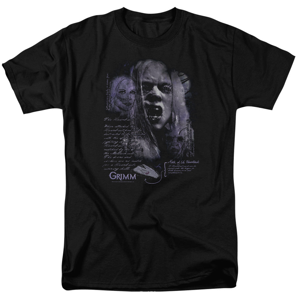 AN OFFCIALLY LICENSED GRIMM LADY HEXENBEAST MEN'S REGULAR FIT T-SHIRT BLACK