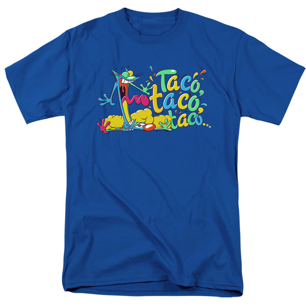 AN OFFCIALLY LICENSED CATDOG TACO TACO TACO MEN'S REGULAR FIT T-SHIRT ROYAL