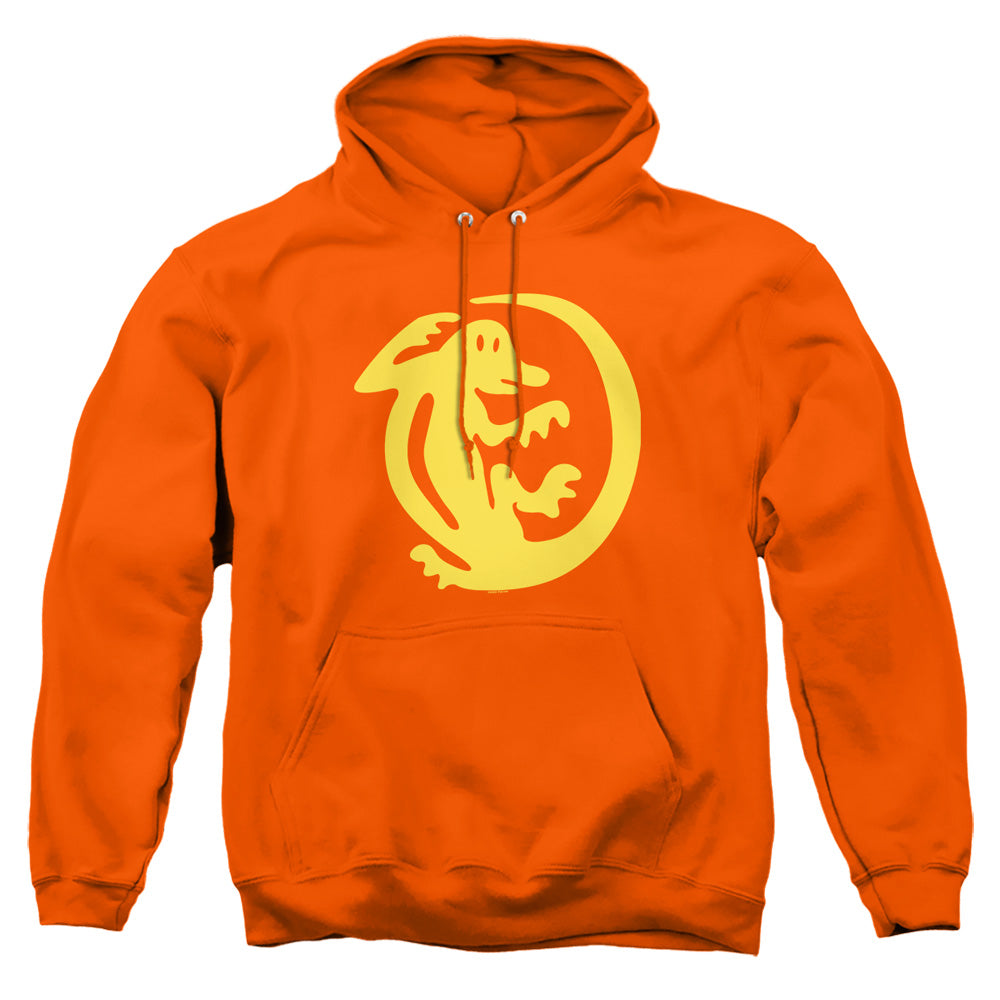 AN OFFCIALLY LICENSED LEGENDS OF THE HIDDEN TEMPLE ORANGE IGUANAS ADULT UNISEX PULLOVER HOODIE ORANGE