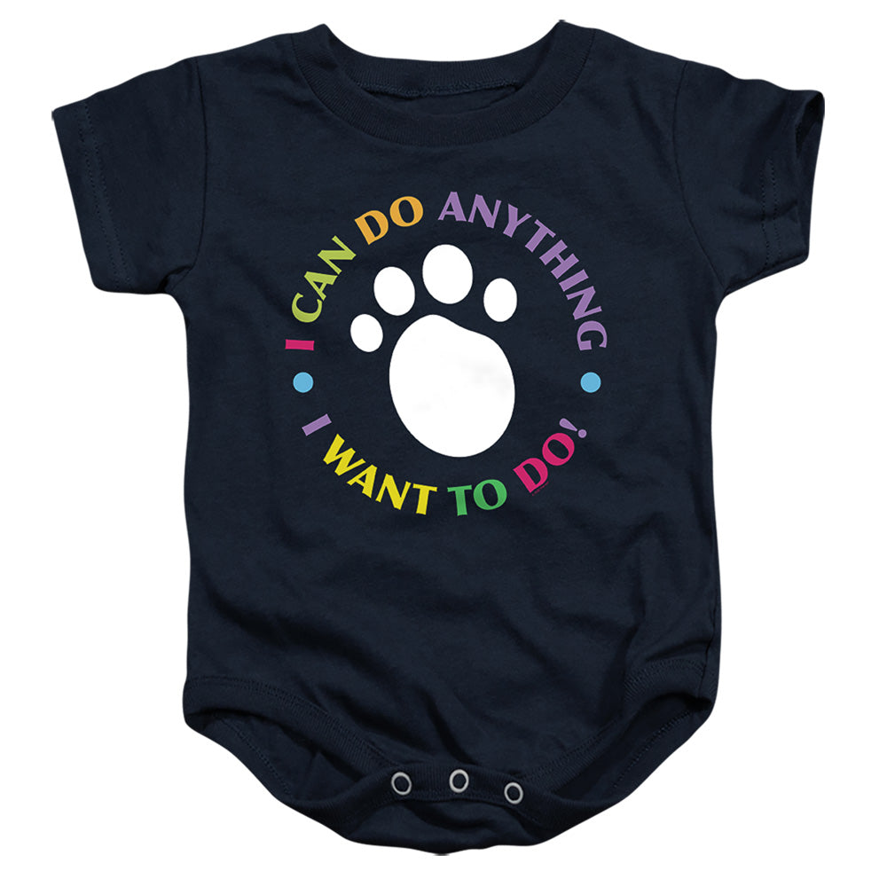 AN OFFCIALLY LICENSED BLUE’S CLUES (CLASSIC) I CAN DO ANYTHING! BABY BODYSUIT NAVY