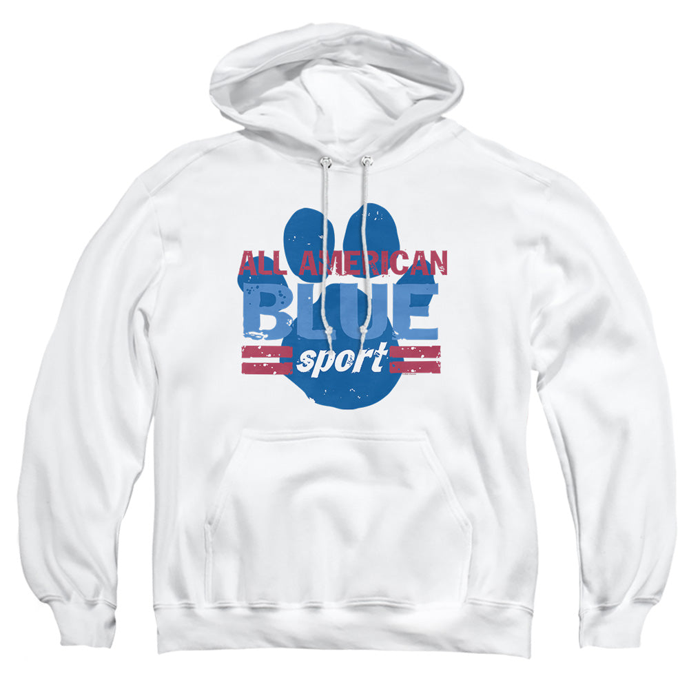 AN OFFCIALLY LICENSED BLUE’S CLUES (CLASSIC) ALL AMERICAN SPORT ADULT UNISEX PULLOVER HOODIE WHITE