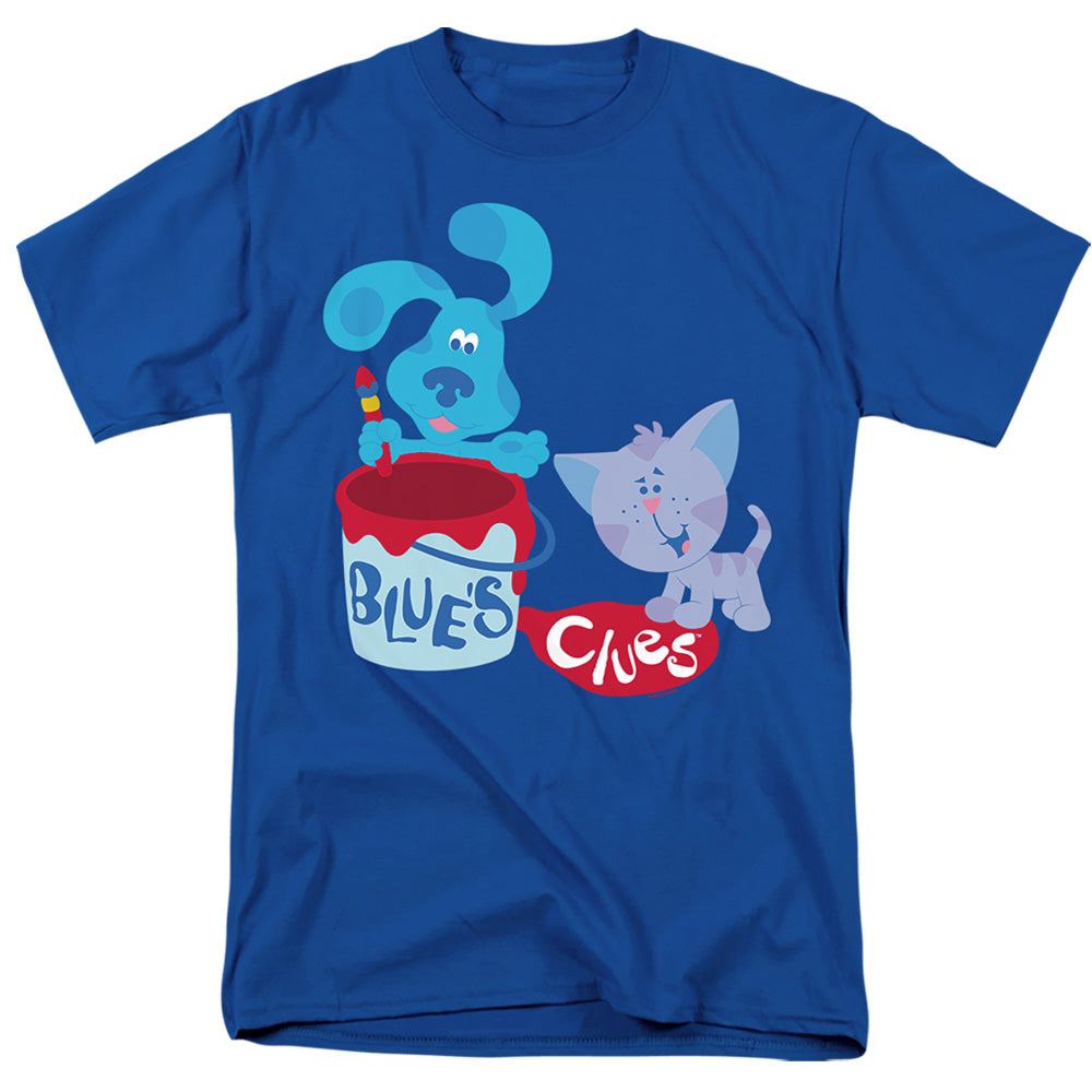 AN OFFCIALLY LICENSED BLUE’S CLUES (CLASSIC) PAINT IT! MEN'S REGULAR FIT T-SHIRT ROYAL