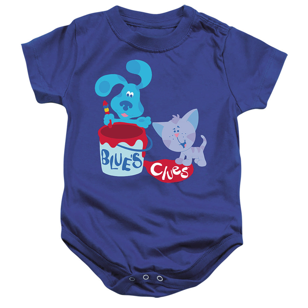 AN OFFCIALLY LICENSED BLUE’S CLUES (CLASSIC) PAINT IT! BABY BODYSUIT ROYAL