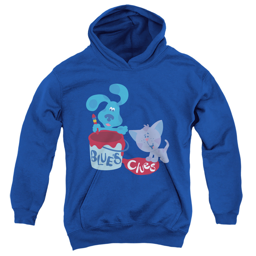 AN OFFCIALLY LICENSED BLUE’S CLUES (CLASSIC) PAINT IT! YOUTH HOODIE ROYAL