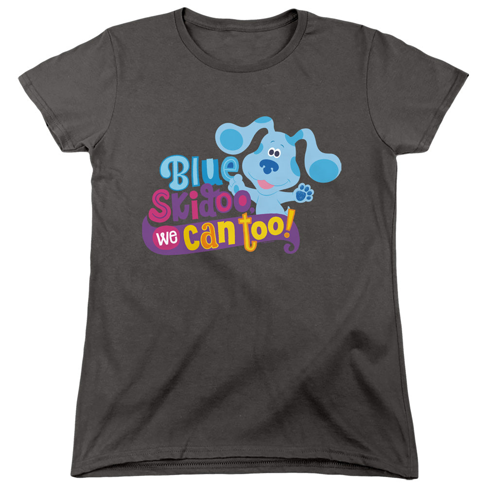 AN OFFCIALLY LICENSED BLUES CLUES & YOU WE CAN TOO! WOMEN'S REGULAR FIT T-SHIRT CHARCOAL