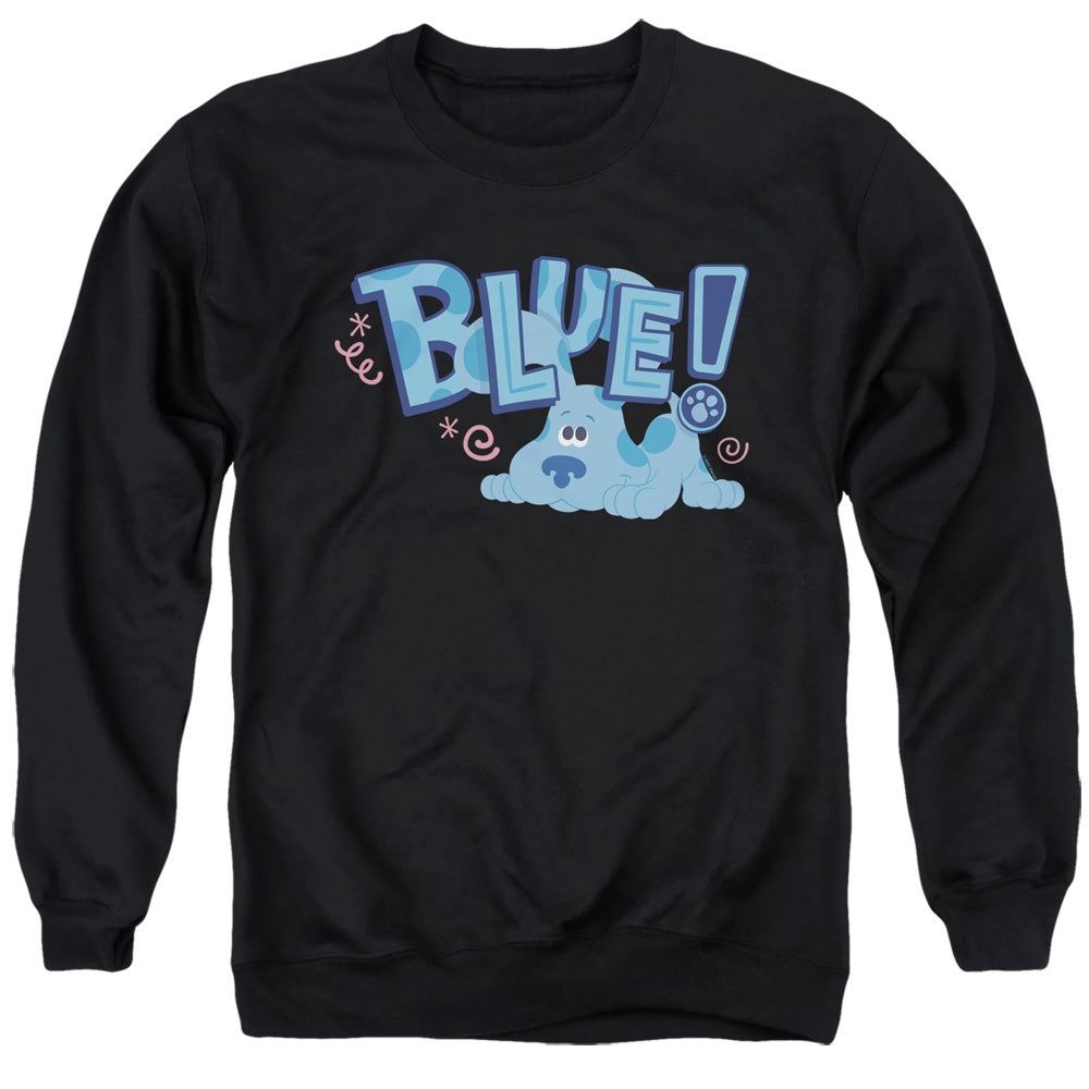 AN OFFCIALLY LICENSED BLUES CLUES & YOU PUPPY! ADULT UNISEX CREWNECK SWEATSHIRT BLACK