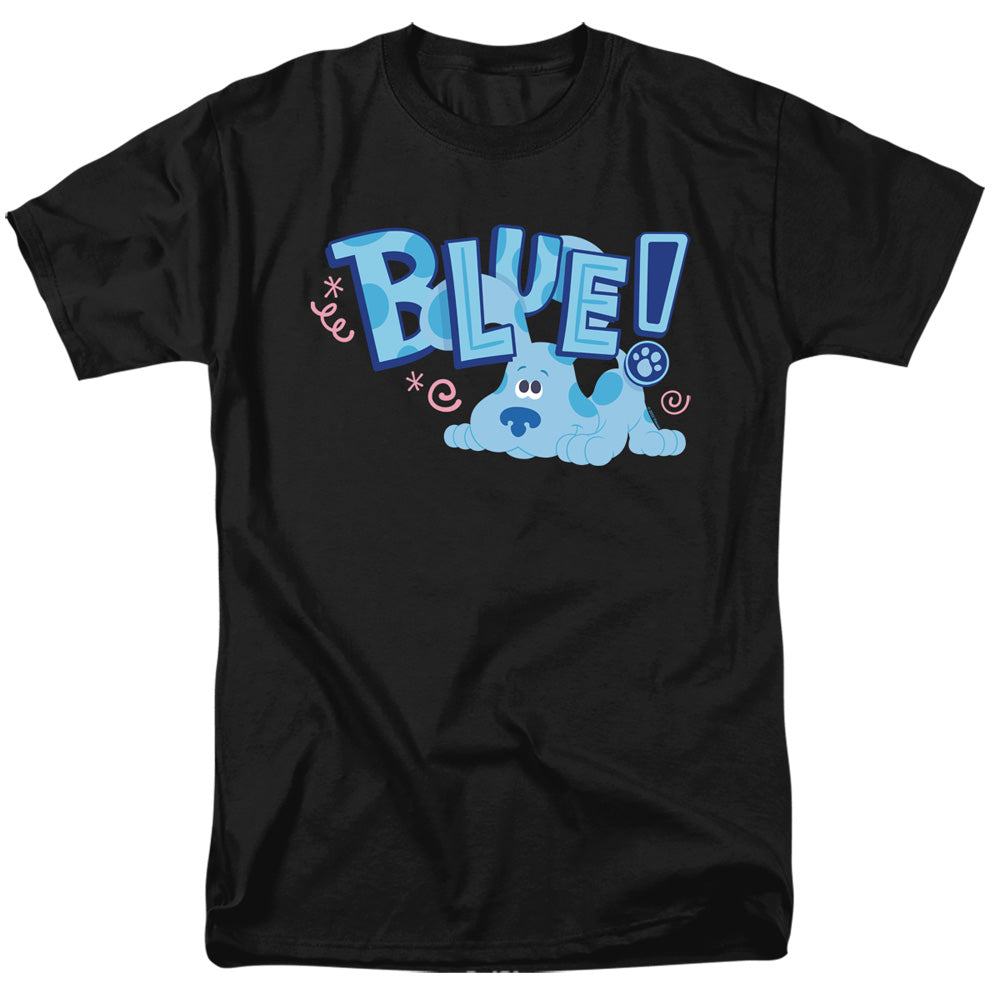 AN OFFCIALLY LICENSED BLUES CLUES & YOU PUPPY! MEN'S REGULAR FIT T-SHIRT BLACK