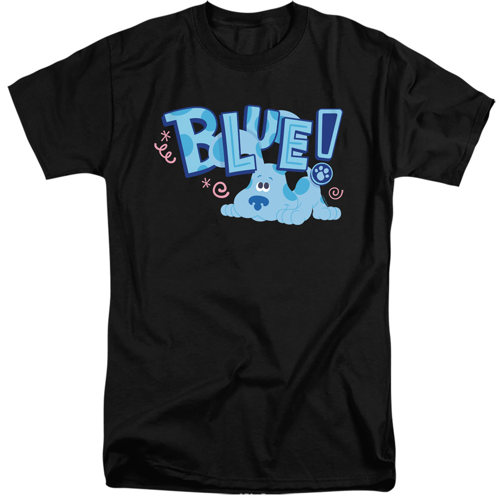 AN OFFCIALLY LICENSED BLUES CLUES & YOU PUPPY! MEN'S TALL FIT T-SHIRT BLACK