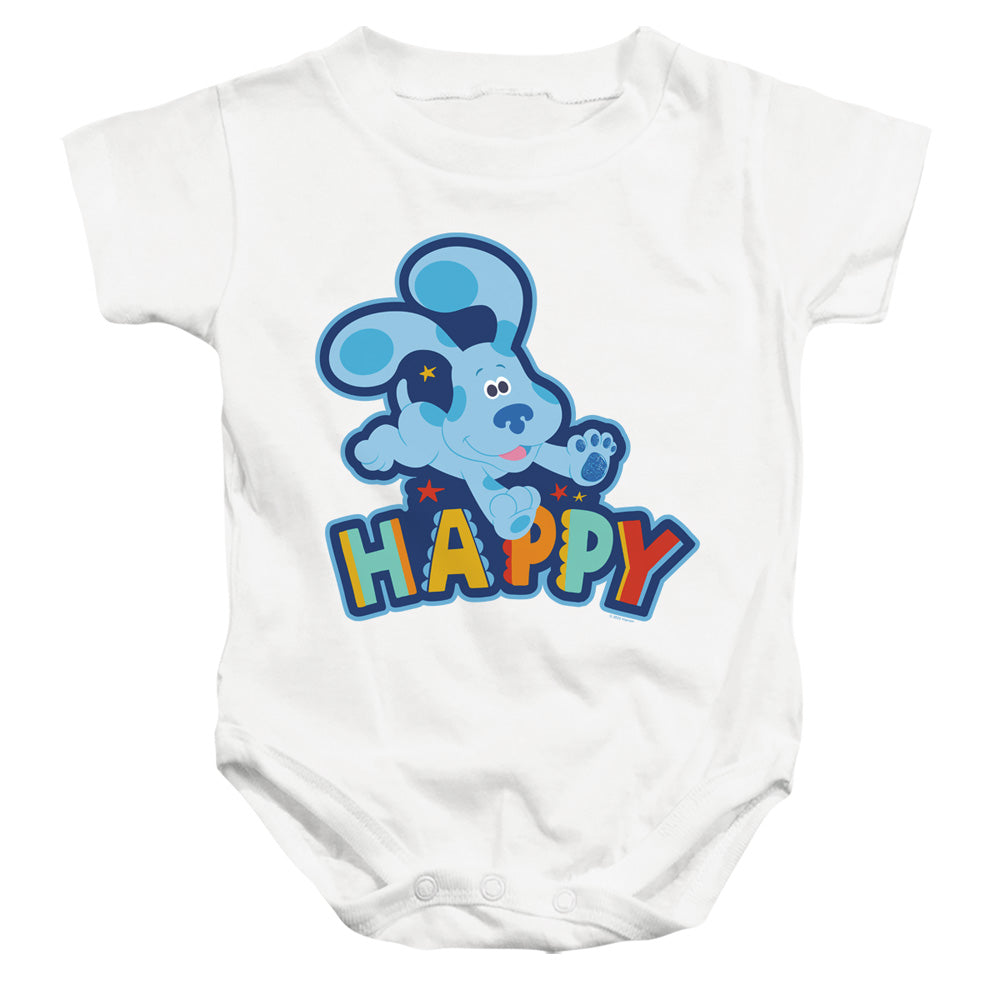 AN OFFCIALLY LICENSED BLUES CLUES & YOU HAPPY PUPPY BABY BODYSUIT WHITE