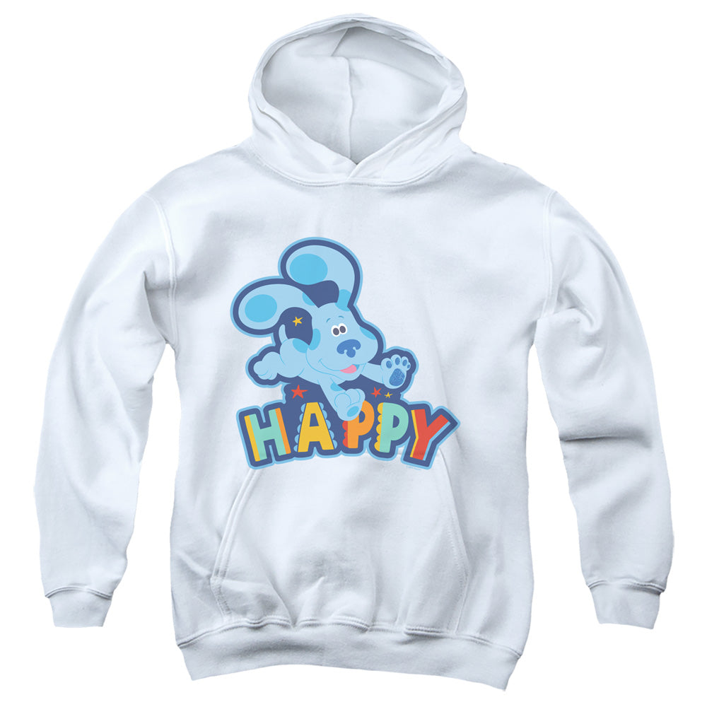 AN OFFCIALLY LICENSED BLUES CLUES & YOU HAPPY PUPPY YOUTH HOODIE WHITE