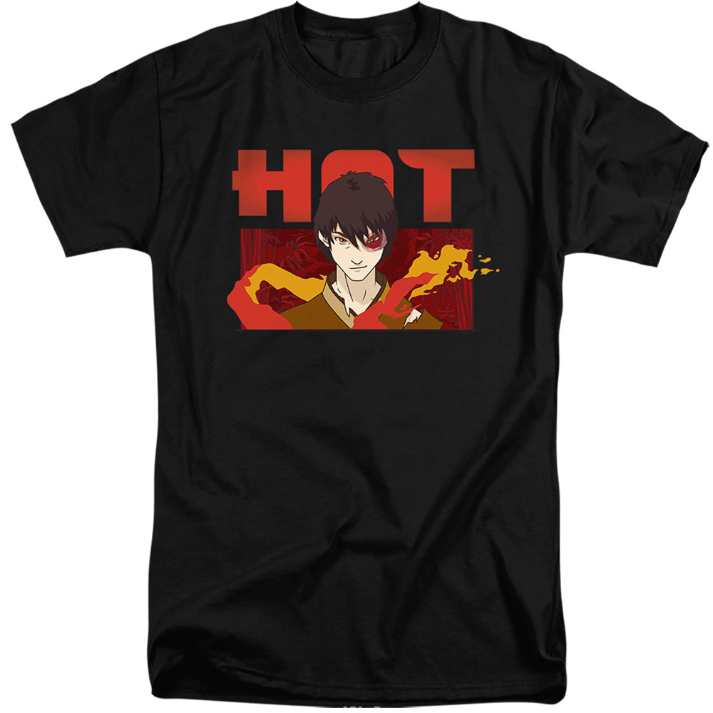 AN OFFCIALLY LICENSED AVATAR THE LAST AIRBENDER HOT ZUKO MEN'S TALL FIT T-SHIRT BLACK