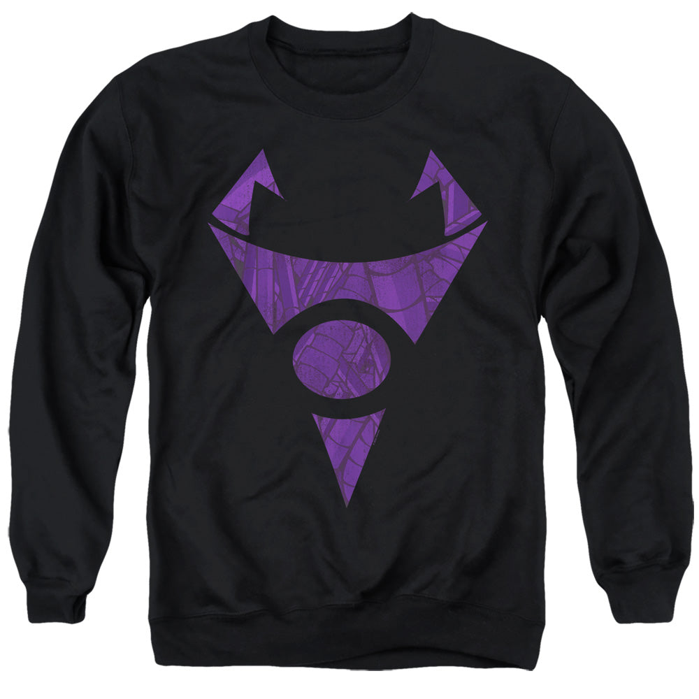 AN OFFCIALLY LICENSED INVADER ZIM IRKEN LOGO TUBED ADULT UNISEX CREWNECK SWEATSHIRT BLACK