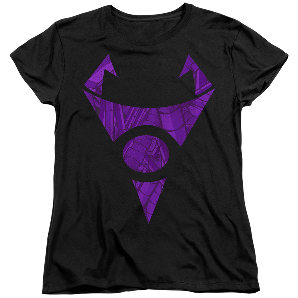 AN OFFCIALLY LICENSED INVADER ZIM IRKEN LOGO TUBED WOMEN'S REGULAR FIT T-SHIRT BLACK