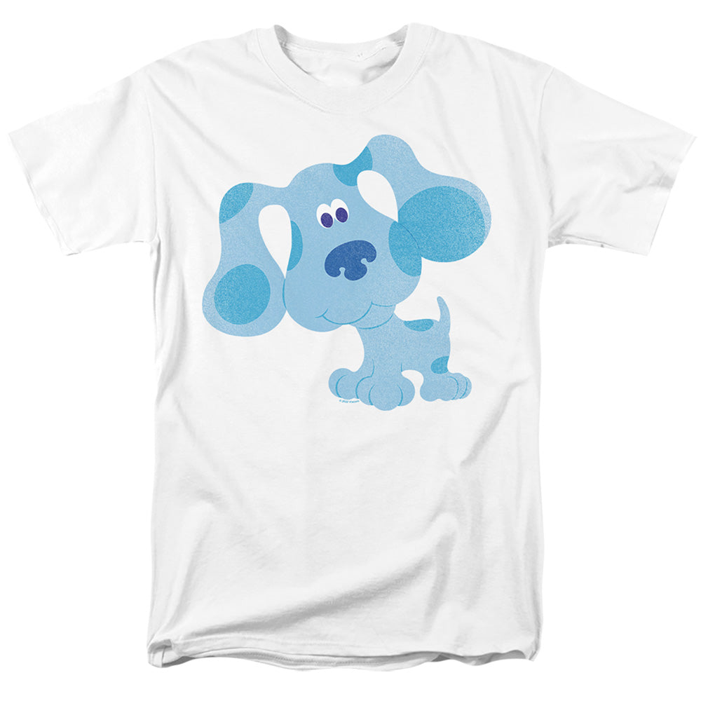 AN OFFCIALLY LICENSED BLUE'S CLUES CLASSIC HAPPY BLUE'S CLUES MEN'S REGULAR FIT T-SHIRT WHITE