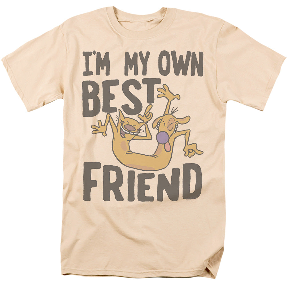 AN OFFCIALLY LICENSED CATDOG MY OWN BEST FRIEND MEN'S REGULAR FIT T-SHIRT LIGHT BLUE