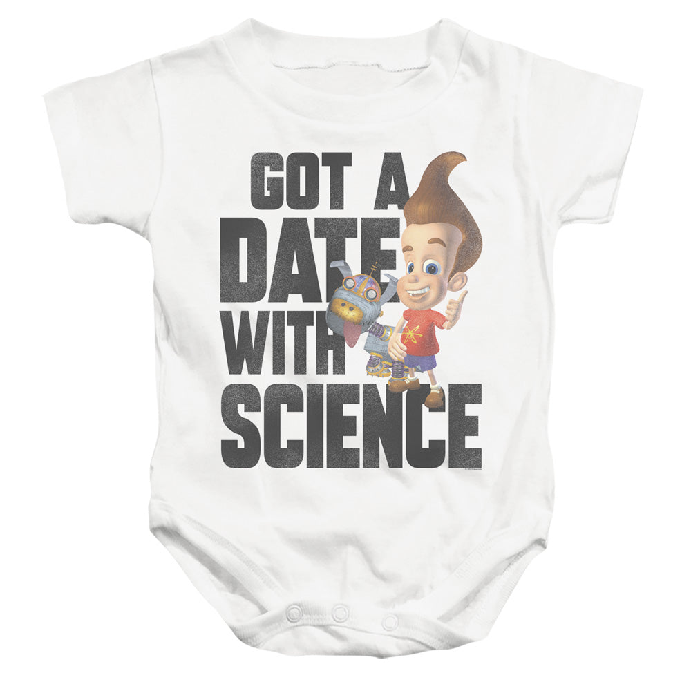 AN OFFCIALLY LICENSED JIMMY NEUTRON JIMMY NEUTRON SCIENCE BABY BODYSUIT WHITE