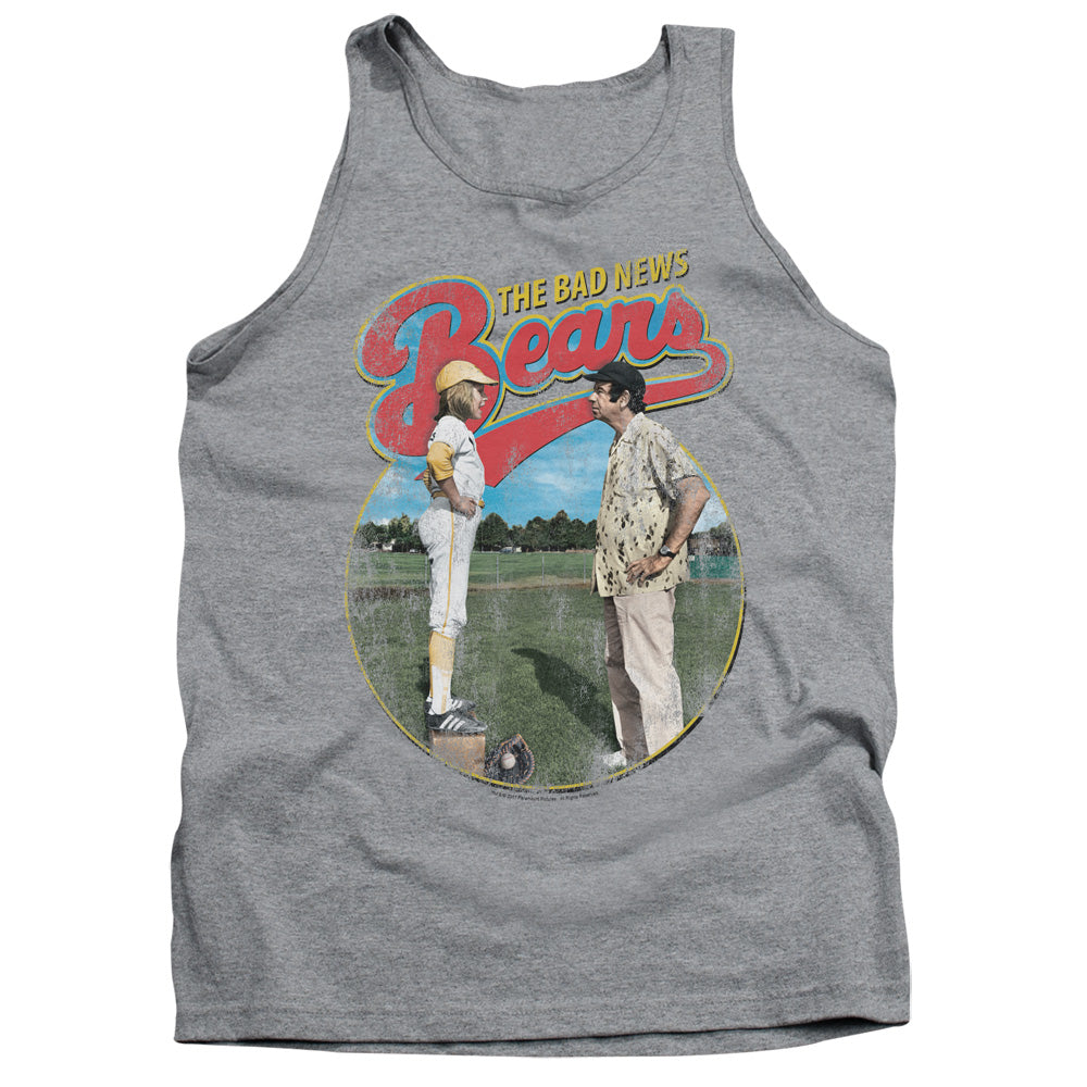 AN OFFCIALLY LICENSED BAD NEWS BEARS VINTAGE ADULT UNISEX TANK TOP ATHLETIC HEATHER