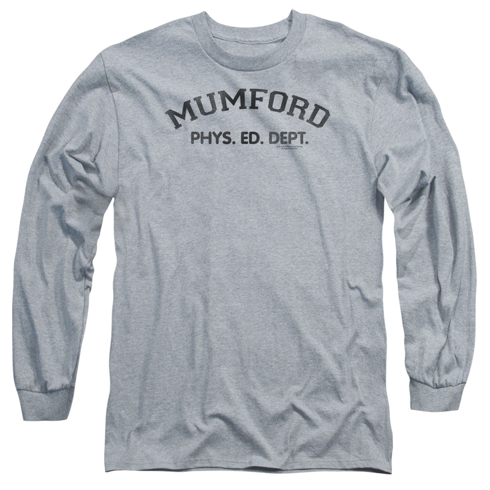 AN OFFCIALLY LICENSED BEVERLY HILLS COP MUMFORD MEN'S LONG SLEEVE T-SHIRT ATHLETIC HEATHER