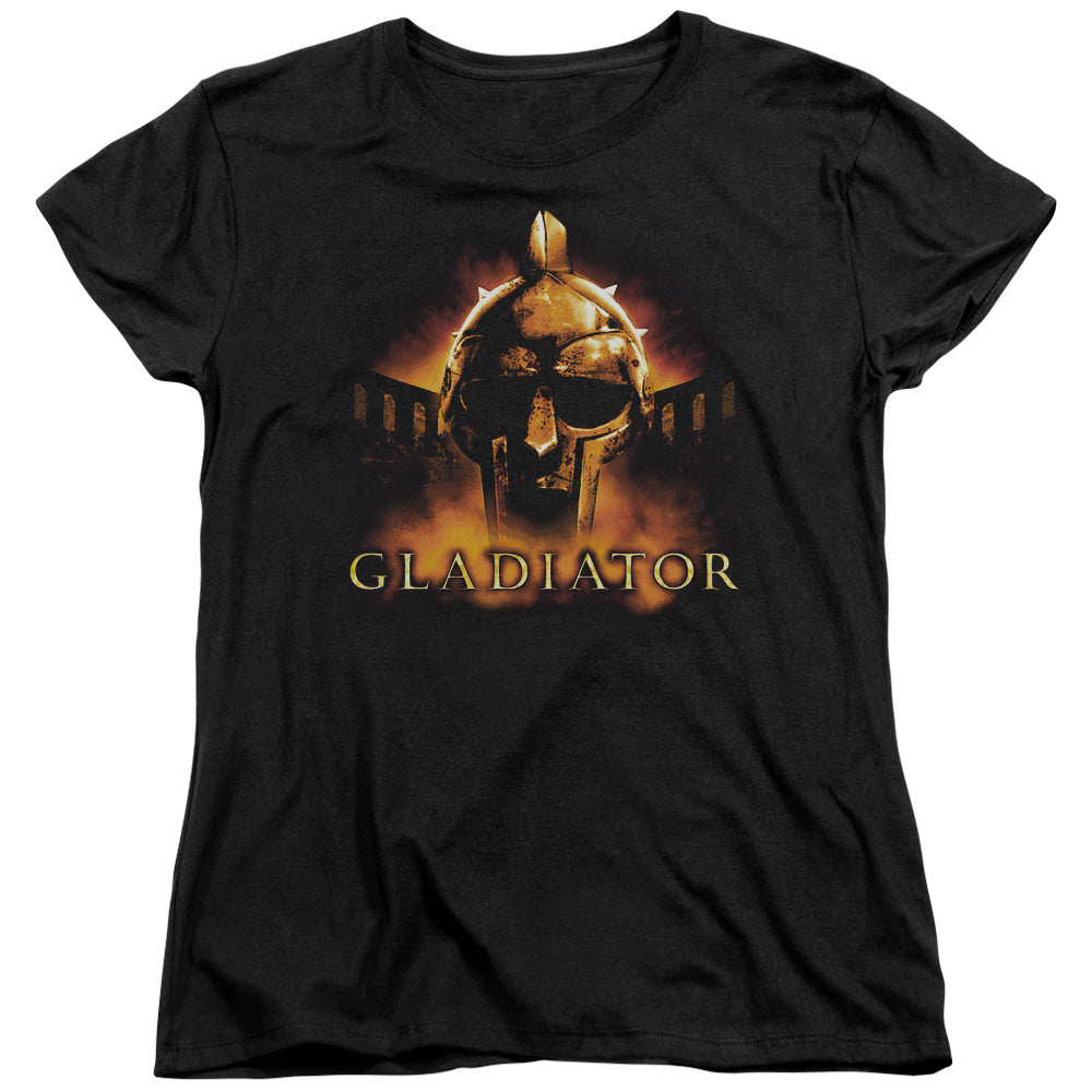 AN OFFCIALLY LICENSED GLADIATOR MY NAME IS WOMEN'S REGULAR FIT T-SHIRT BLACK