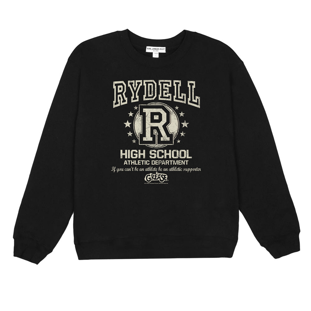AN OFFCIALLY LICENSED GREASE RYDELL HIGH WILLIOW SWEATSHIRT BLACK