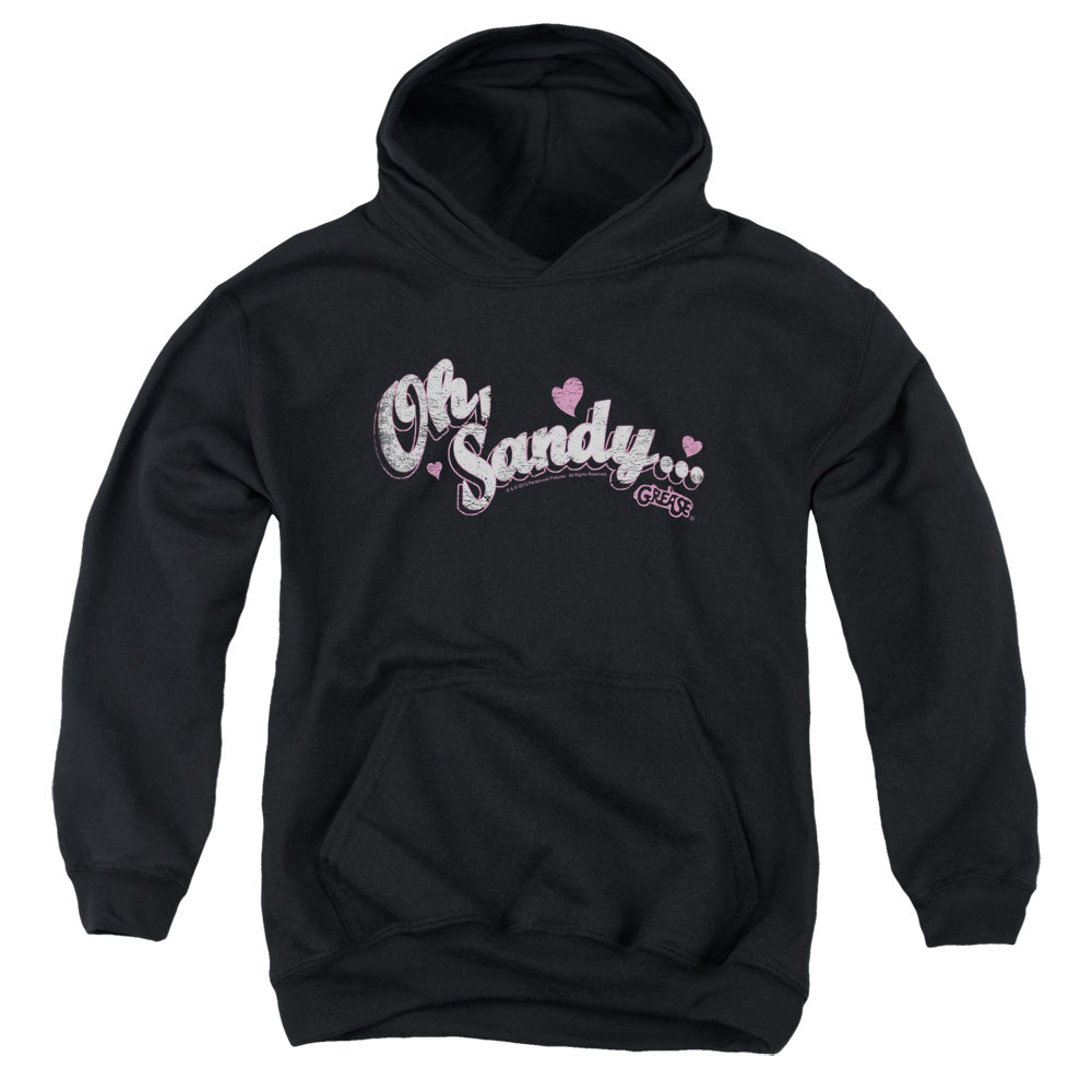 AN OFFCIALLY LICENSED GREASE OH SANDY YOUTH HOODIE BLACK
