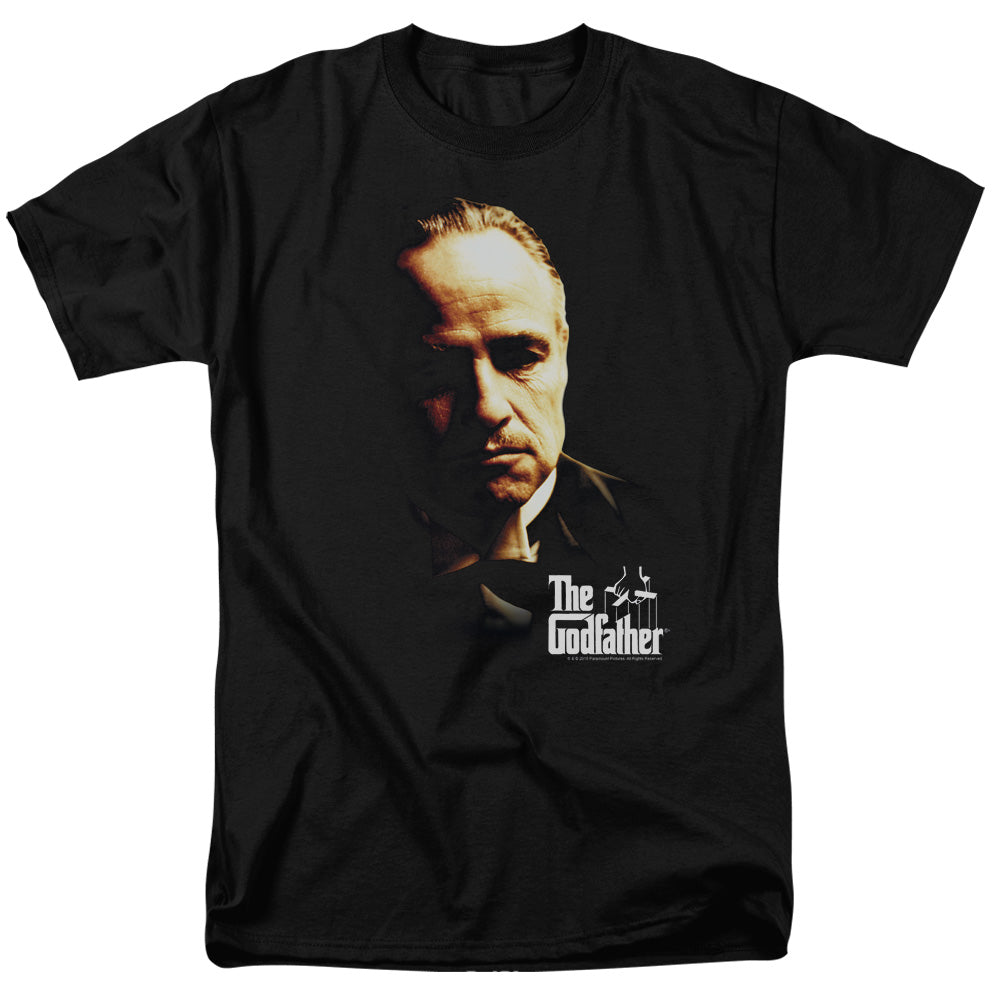 AN OFFCIALLY LICENSED GODFATHER DON VITO MEN'S REGULAR FIT T-SHIRT BLACK