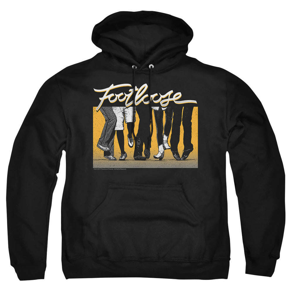 AN OFFCIALLY LICENSED FOOTLOOSE DANCE PARTY ADULT UNISEX PULLOVER HOODIE BLACK