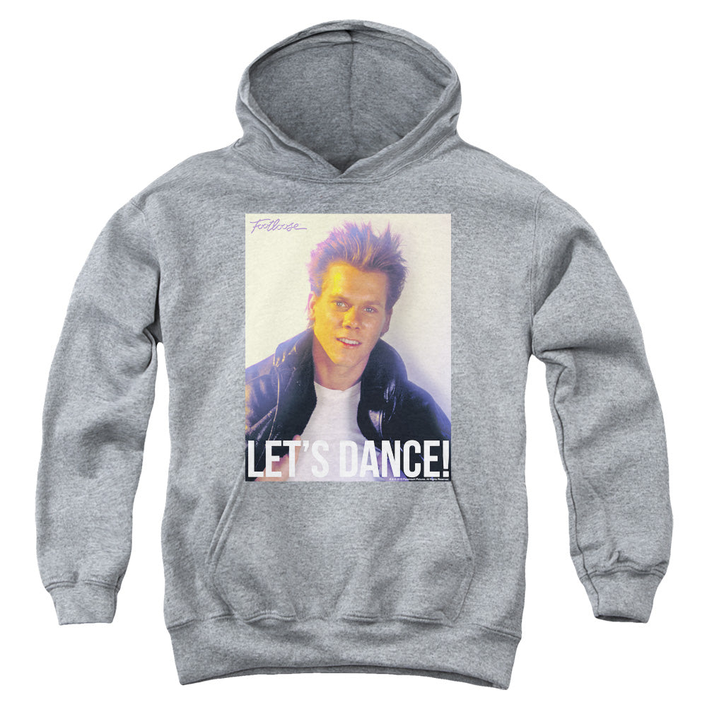 AN OFFCIALLY LICENSED FOOTLOOSE LETS DANCE YOUTH HOODIE ATHLETIC HEATHER