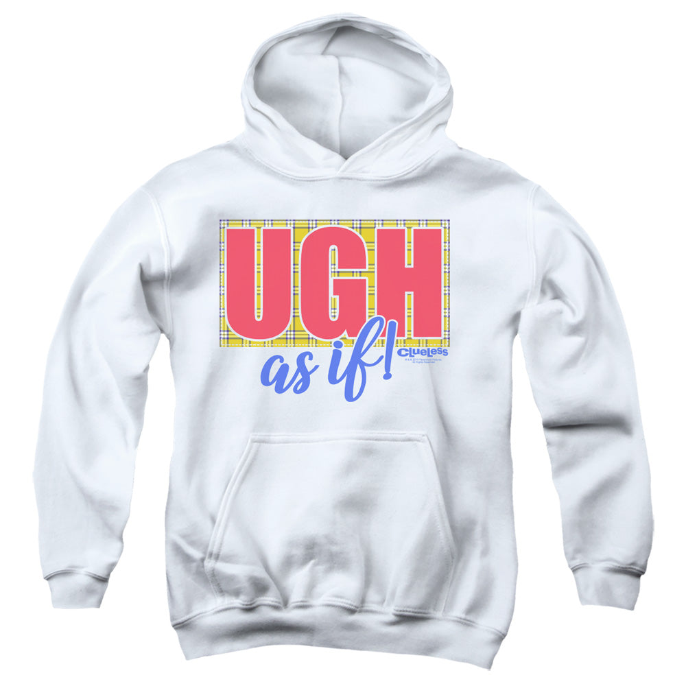 AN OFFCIALLY LICENSED CLUELESS UGH AS IF YOUTH HOODIE WHITE
