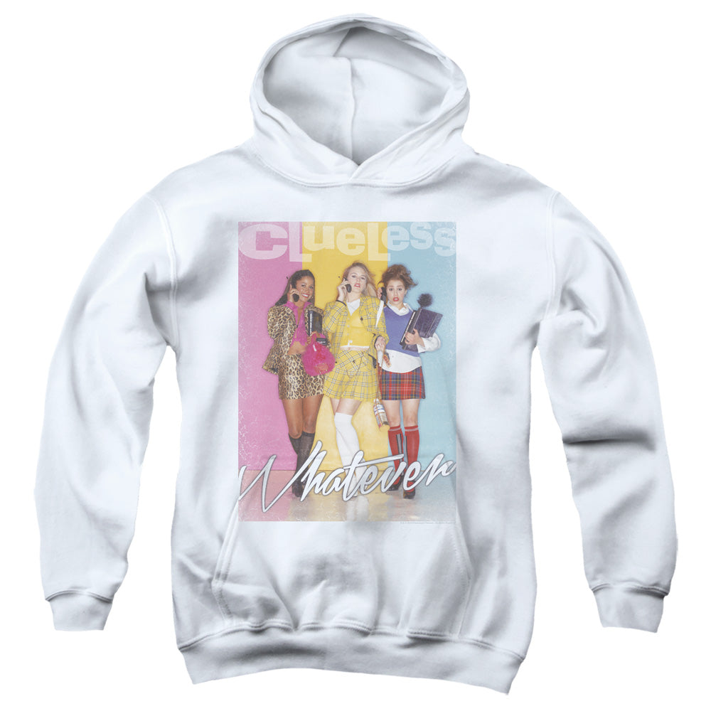 AN OFFCIALLY LICENSED CLUELESS WHATEVER YOUTH HOODIE WHITE