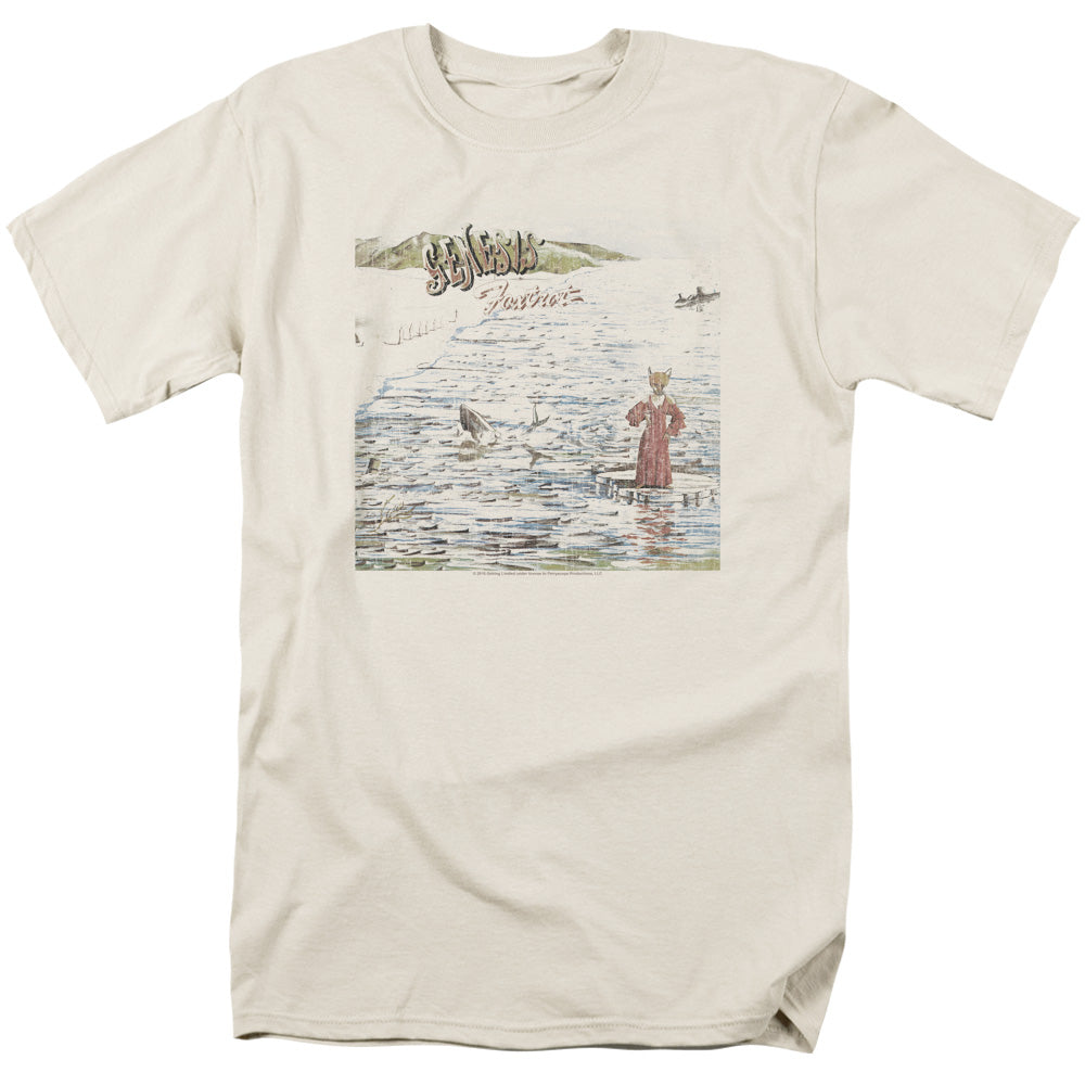 AN OFFCIALLY LICENSED GENESIS FOXTROT MEN'S REGULAR FIT T-SHIRT CREAM