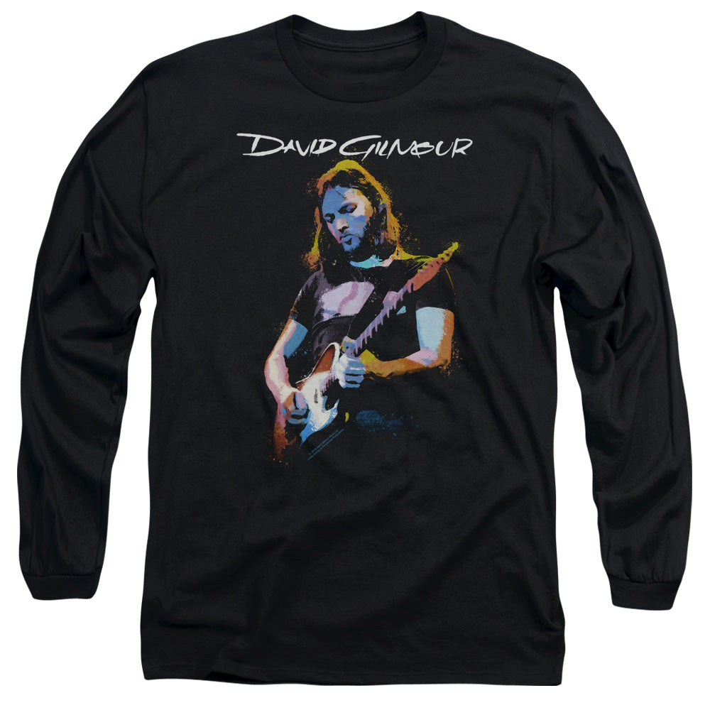 AN OFFCIALLY LICENSED DAVID GILMOUR GUITAR GILMOUR MEN'S LONG SLEEVE T-SHIRT BLACK