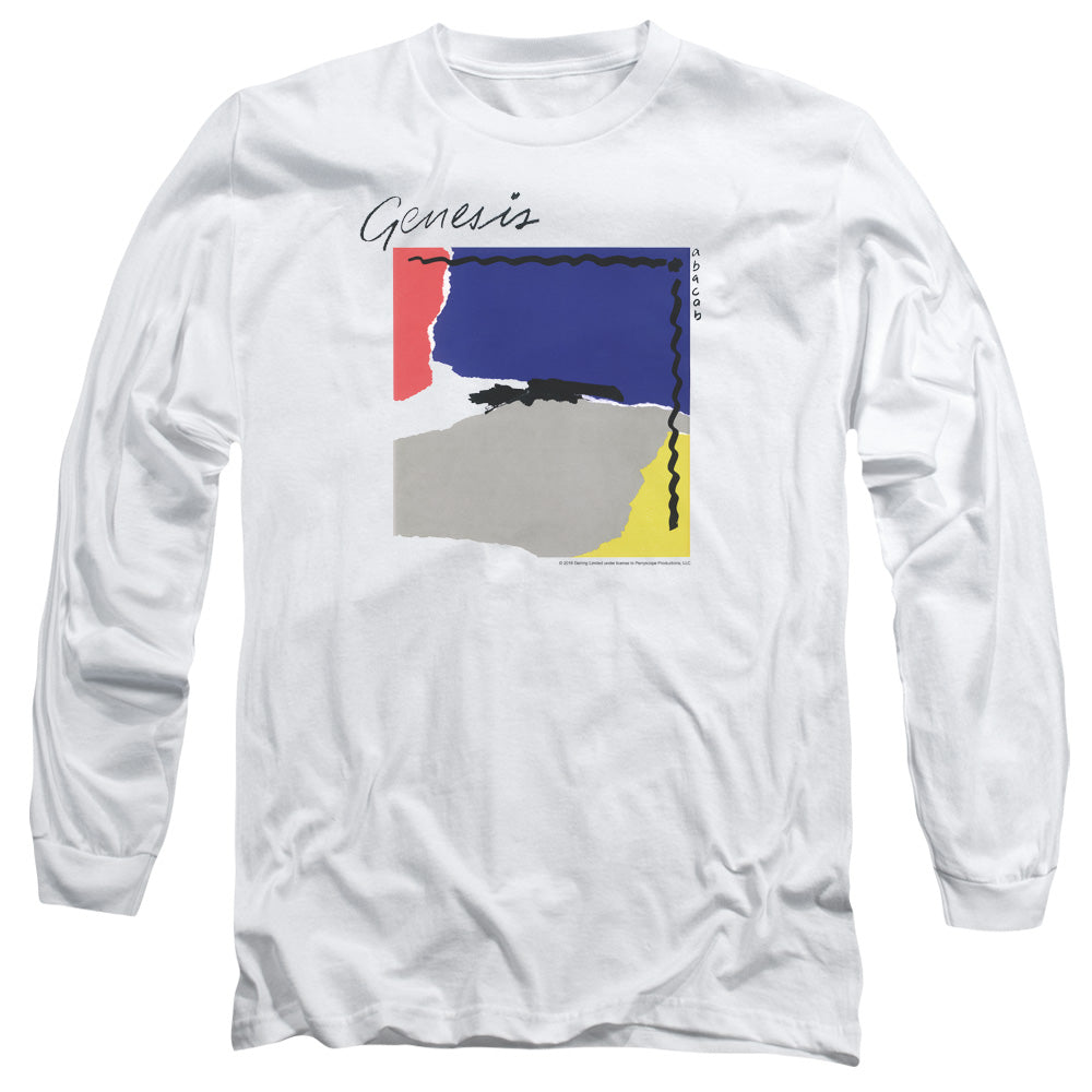 AN OFFCIALLY LICENSED GENESIS ABACAB MEN'S LONG SLEEVE T-SHIRT WHITE