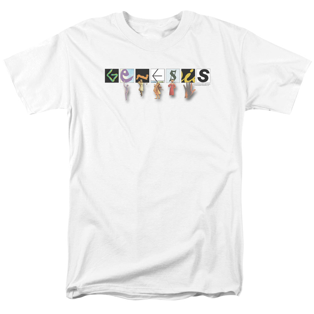AN OFFCIALLY LICENSED GENESIS NEW LOGO MEN'S REGULAR FIT T-SHIRT WHITE