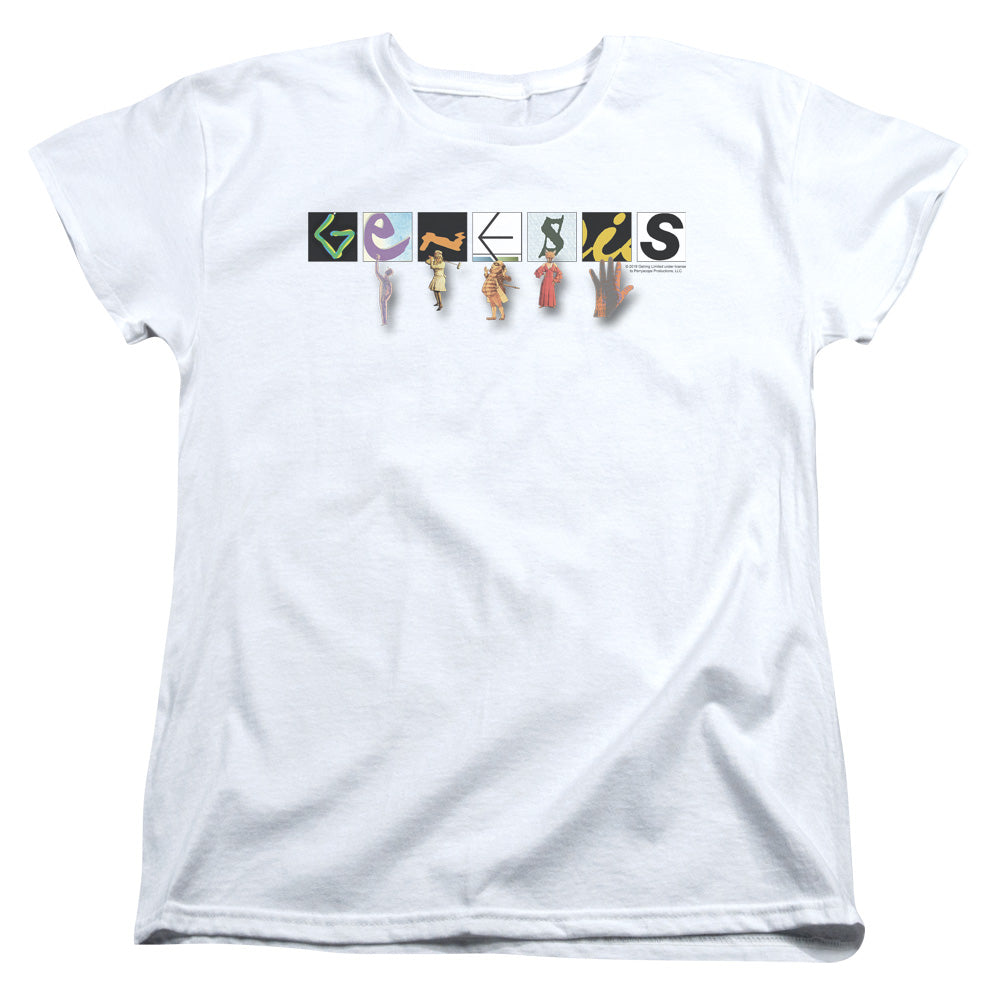 AN OFFCIALLY LICENSED GENESIS NEW LOGO WOMEN'S REGULAR FIT T-SHIRT WHITE