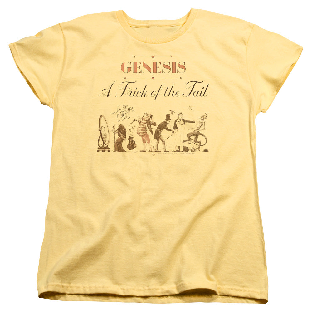 AN OFFCIALLY LICENSED GENESIS TRICK OF THE TAIL WOMEN'S REGULAR FIT T-SHIRT BANANA