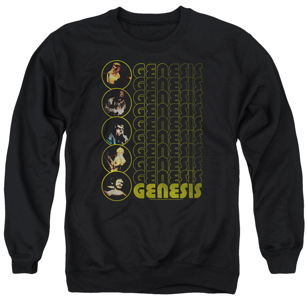 AN OFFCIALLY LICENSED GENESIS THE CARPET CRAWLERS ADULT UNISEX CREWNECK SWEATSHIRT BLACK
