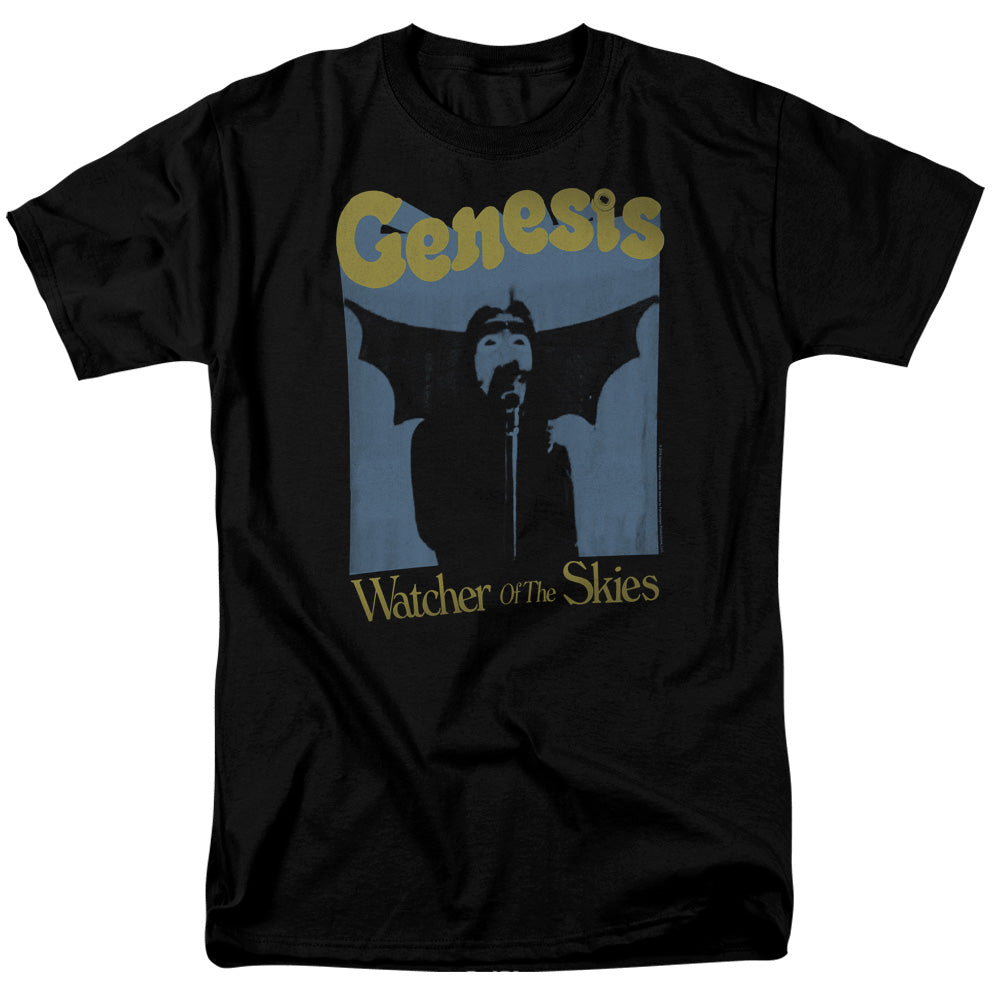 AN OFFCIALLY LICENSED GENESIS WATCHER OF THE SKIES MEN'S REGULAR FIT T-SHIRT BLACK