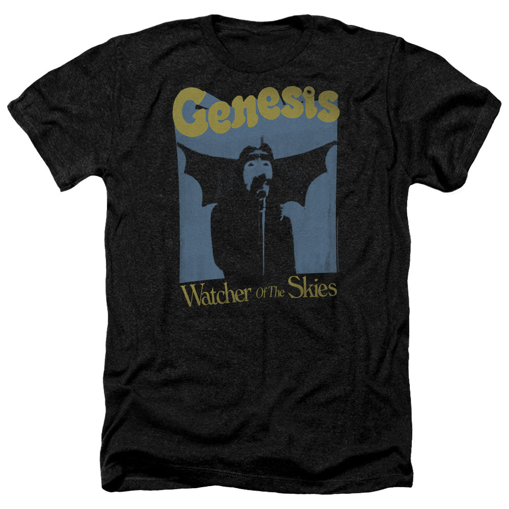 AN OFFCIALLY LICENSED GENESIS WATCHER OF THE SKIES MEN'S HEATHER T-SHIRT CHARCOAL