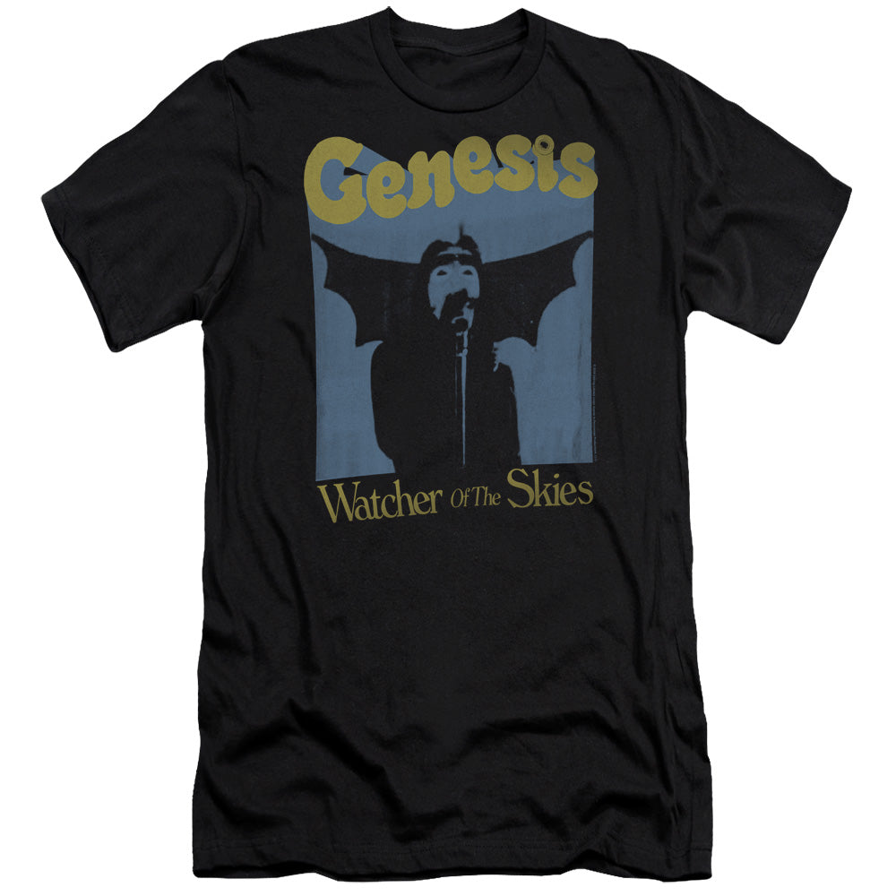 AN OFFCIALLY LICENSED GENESIS WATCHER OF THE SKIES MEN'S PREMIUM SLIM FIT T-SHIRT BLACK