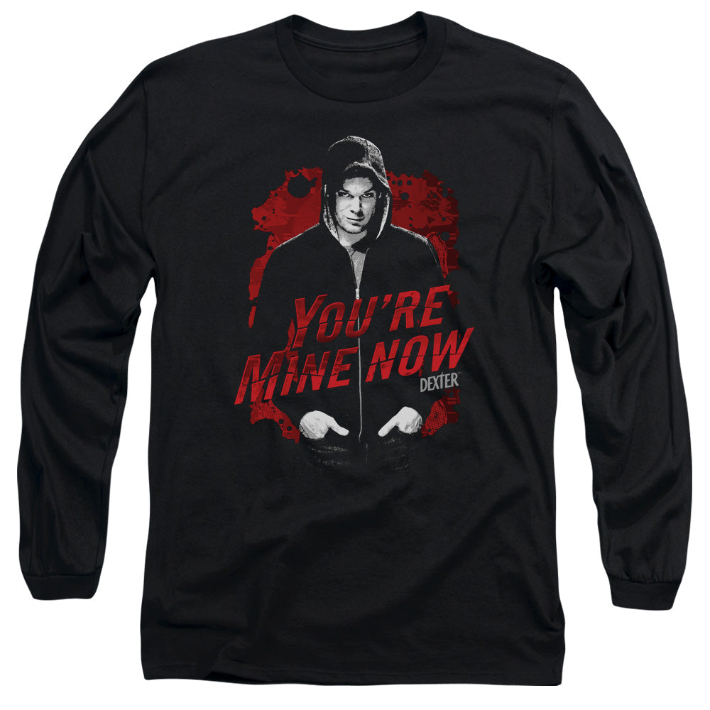 AN OFFCIALLY LICENSED DEXTER DARK PASSENGER MEN'S LONG SLEEVE T-SHIRT BLACK