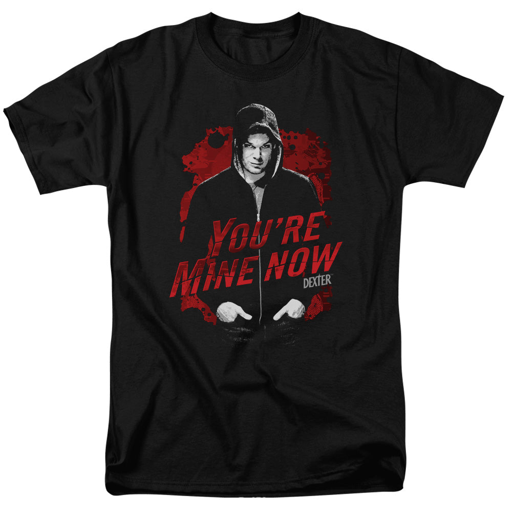AN OFFCIALLY LICENSED DEXTER DARK PASSENGER MEN'S REGULAR FIT T-SHIRT BLACK
