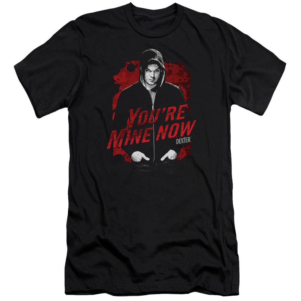 AN OFFCIALLY LICENSED DEXTER DARK PASSENGER MEN'S PREMIUM SLIM FIT T-SHIRT BLACK