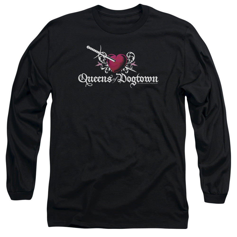 AN OFFCIALLY LICENSED CALIFORNICATION QUEENS OF DOGTOWN MEN'S LONG SLEEVE T-SHIRT BLACK
