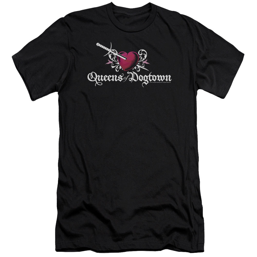 AN OFFCIALLY LICENSED CALIFORNICATION QUEENS OF DOGTOWN MEN'S PREMIUM SLIM FIT T-SHIRT BLACK